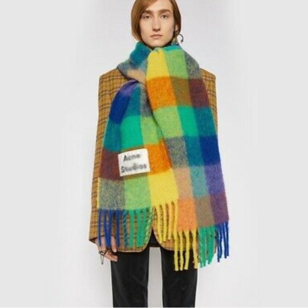 Rarely worn Acne Studio rainbow scarf